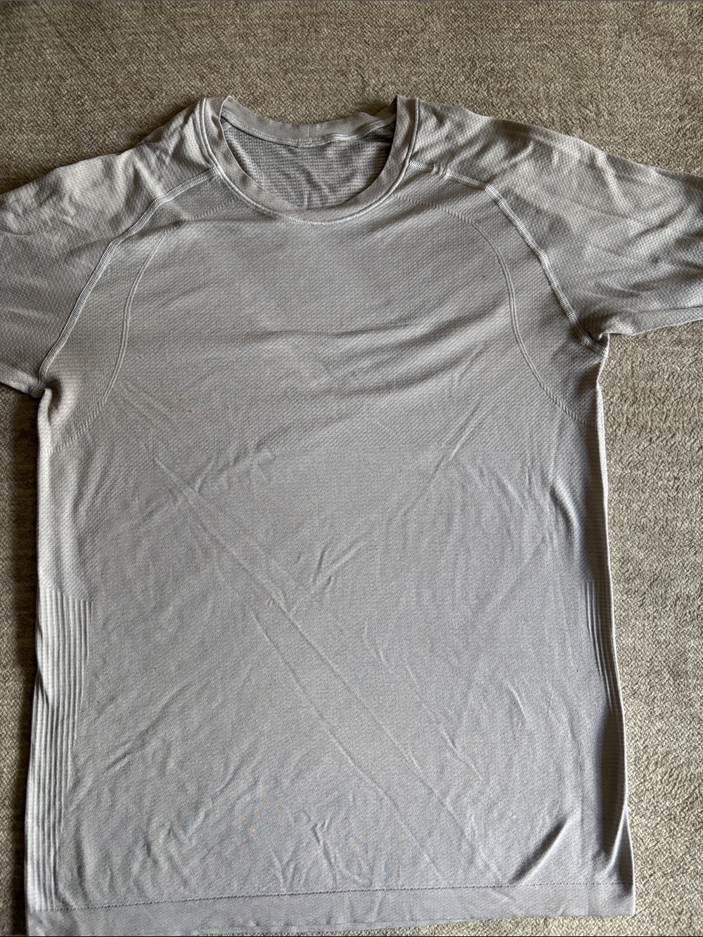 lululemon athletica Men's Crew Short-Sleeve Tee - Light Gray
